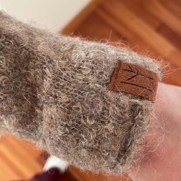 Neve Alpaca Wool sweater Nordic turtleneck colorful neutral apres ski winter - Picture 7 of 12